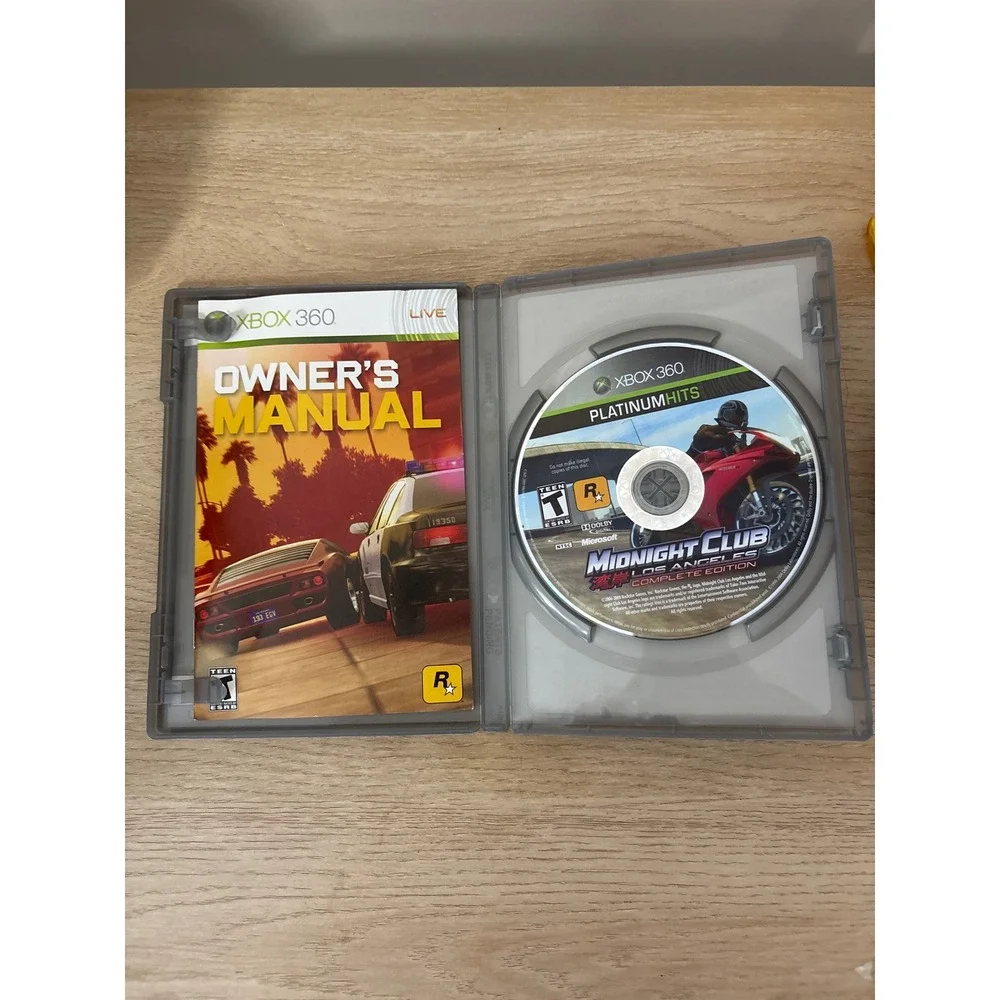 Midnight Club Los Angeles Complete Edition Xbox 360 Platinum Hits Rockstar Games